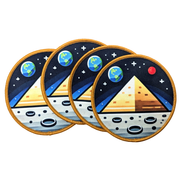 LifeShip Pyramid on the Moon Mission Patch